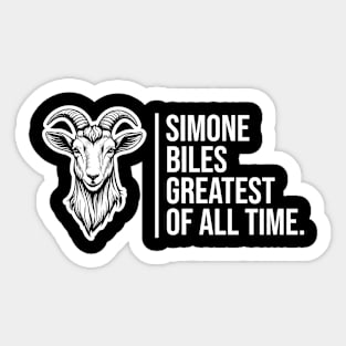 Simone Biles, The GOAT, The Greatest of All Time Sticker